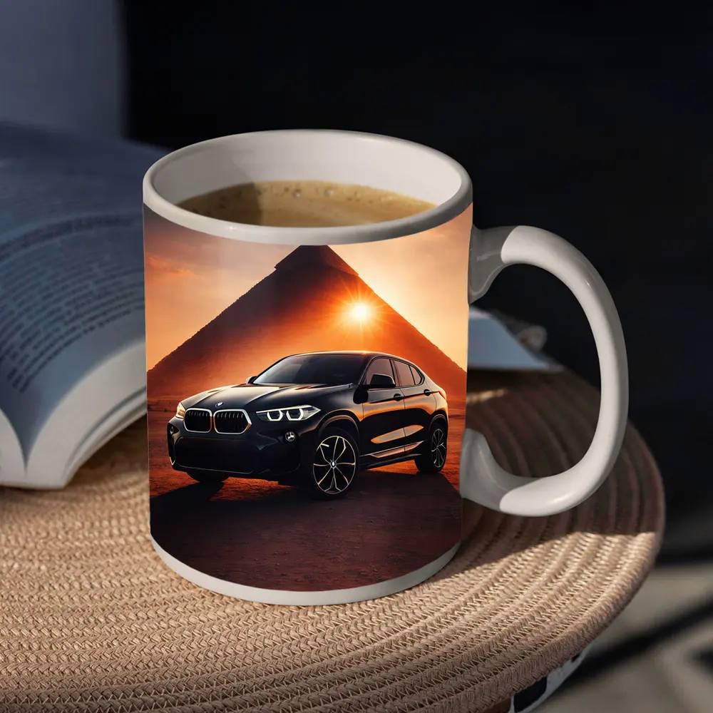 BMW X2 Black Egypt Pyramid Sunset – Mugs