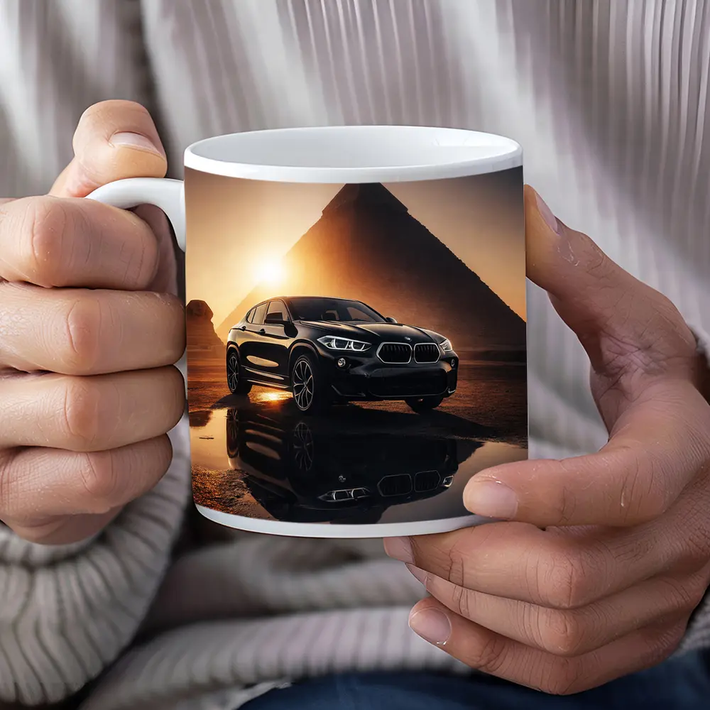 BMW X2 Black Egypt Pyramids Sunset – Mugs