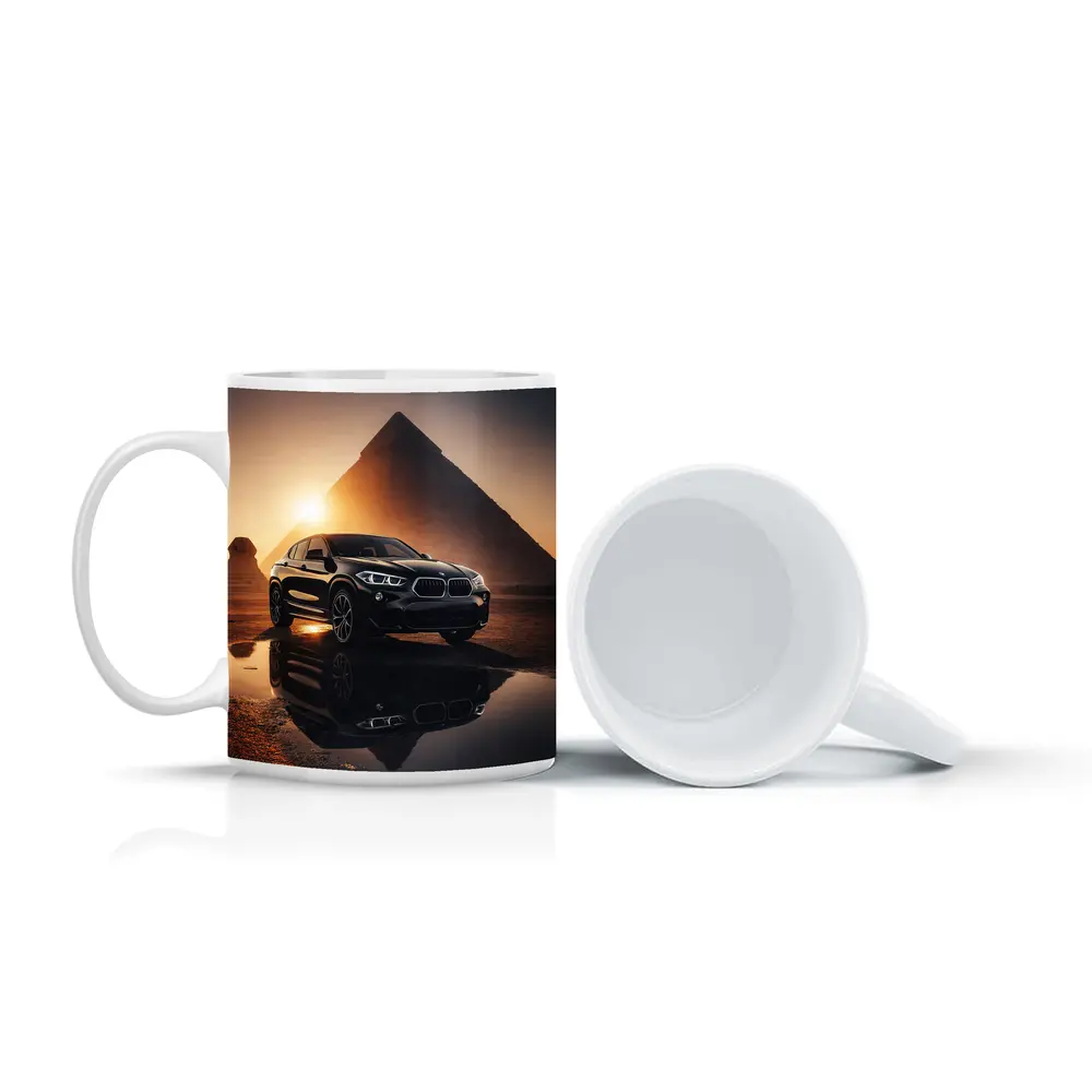 BMW X2 Black Egypt Pyramids Sunset – Mugs