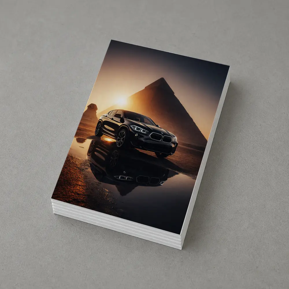 BMW X2 Black Egypt Pyramids Sunset – Postcards