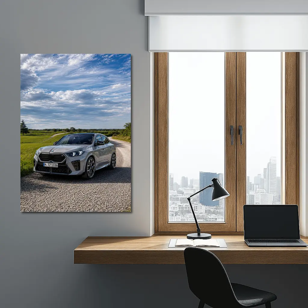 BMW X2 M35i Gray Country Road – Wall Art