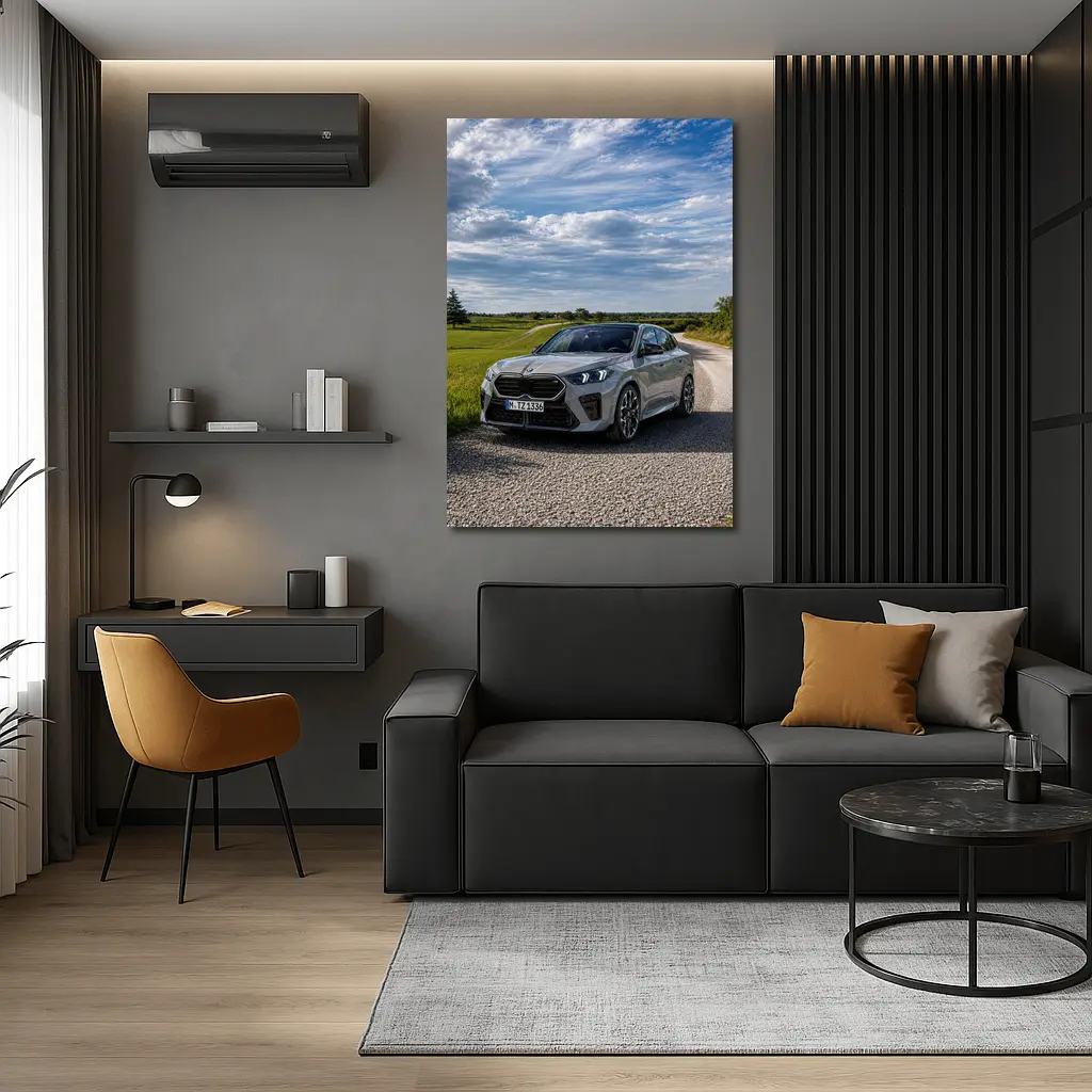 BMW X2 M35i Gray Country Road – Wall Art