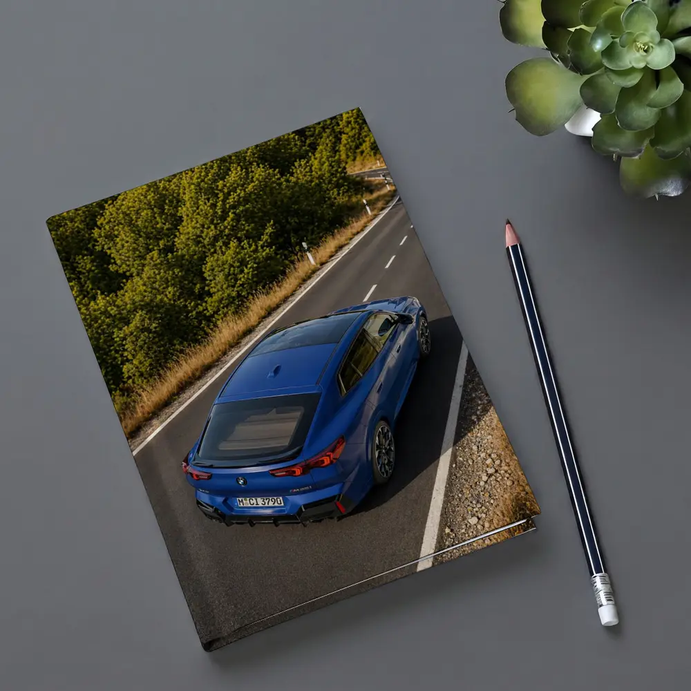 BMW X2 M35i Blue On Winding Road – Notebooks