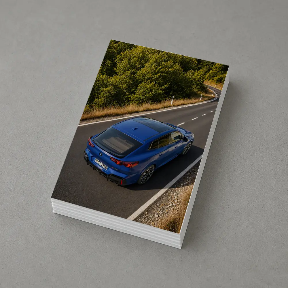 BMW X2 M35i Blue On Winding Road – Postcards