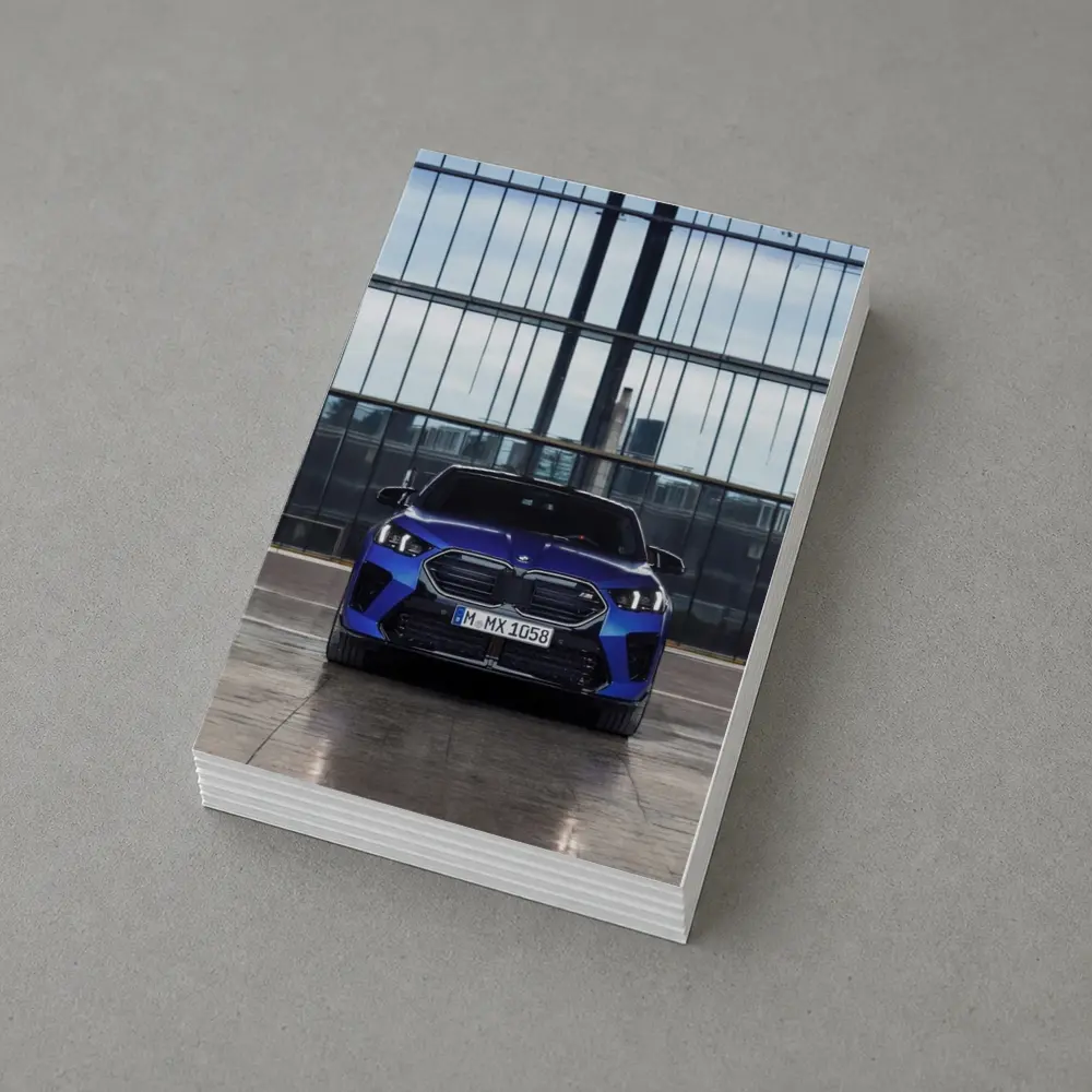 BMW X2 M35i Blue Front Urban Setting – Postcards