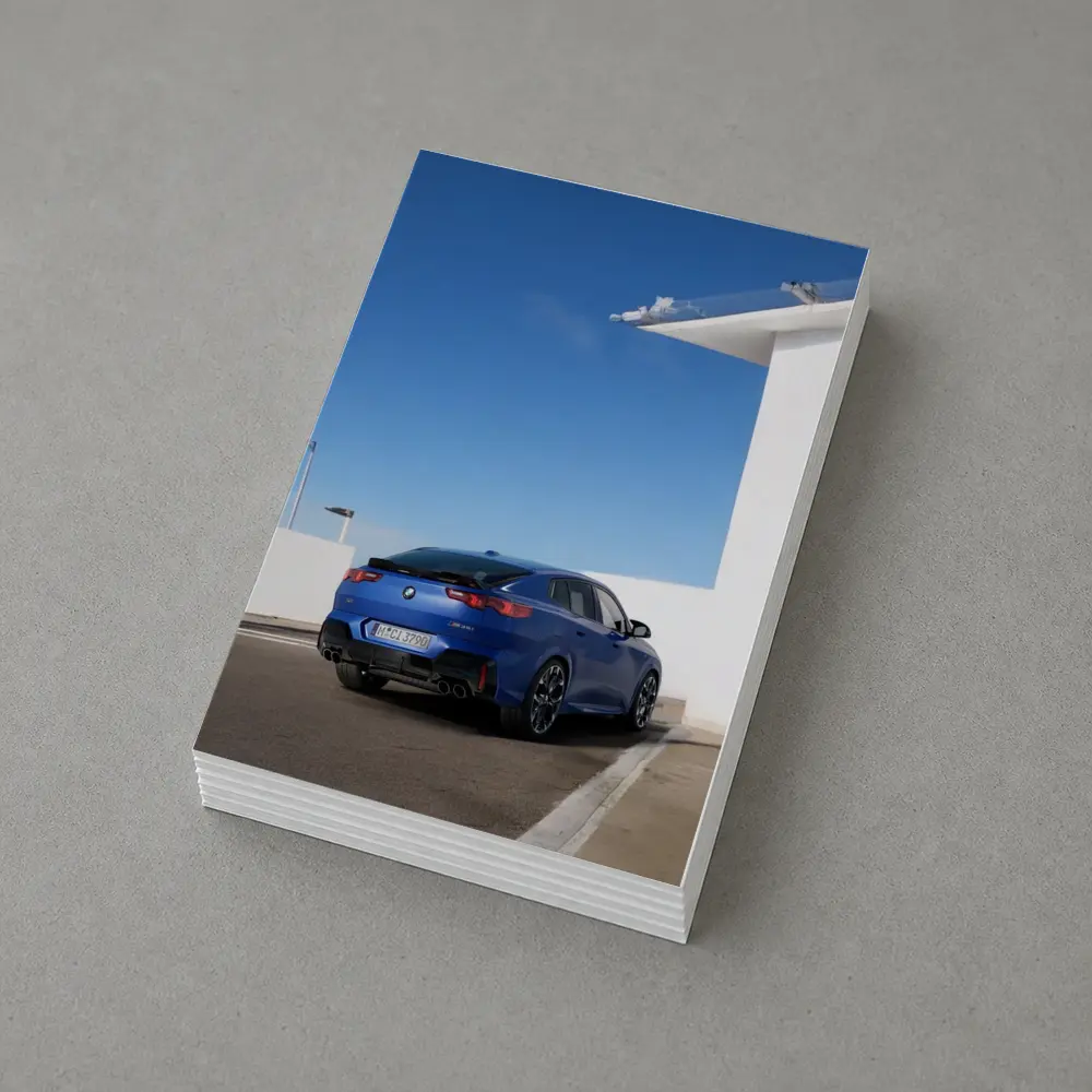 BMW X2 M35i Blue Rear Outdoor – Postcards
