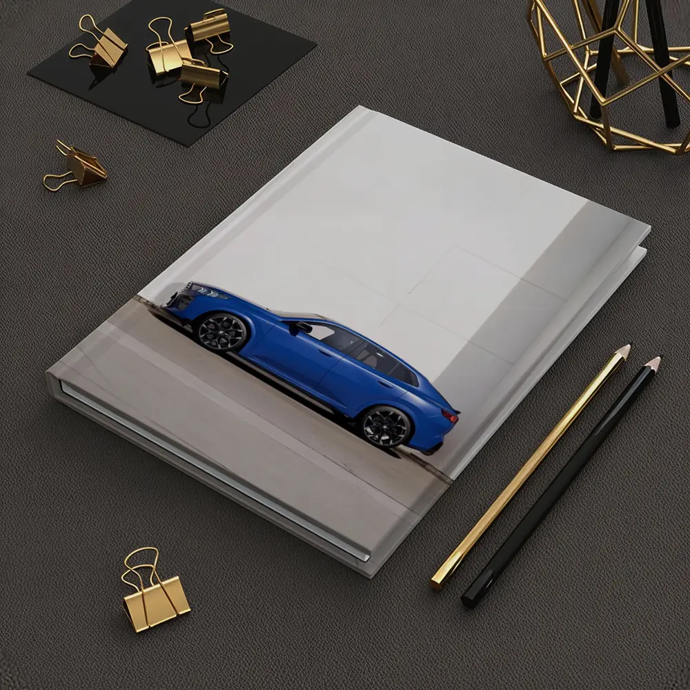 BMW X2 Blue Against White Wall – Notebooks