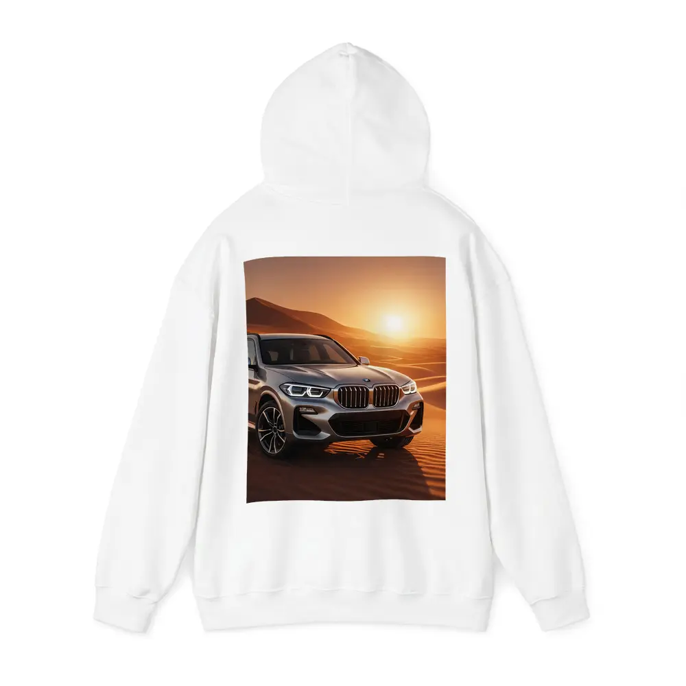 BMW X3 Silver SUV Desert Sunset – Hoodies