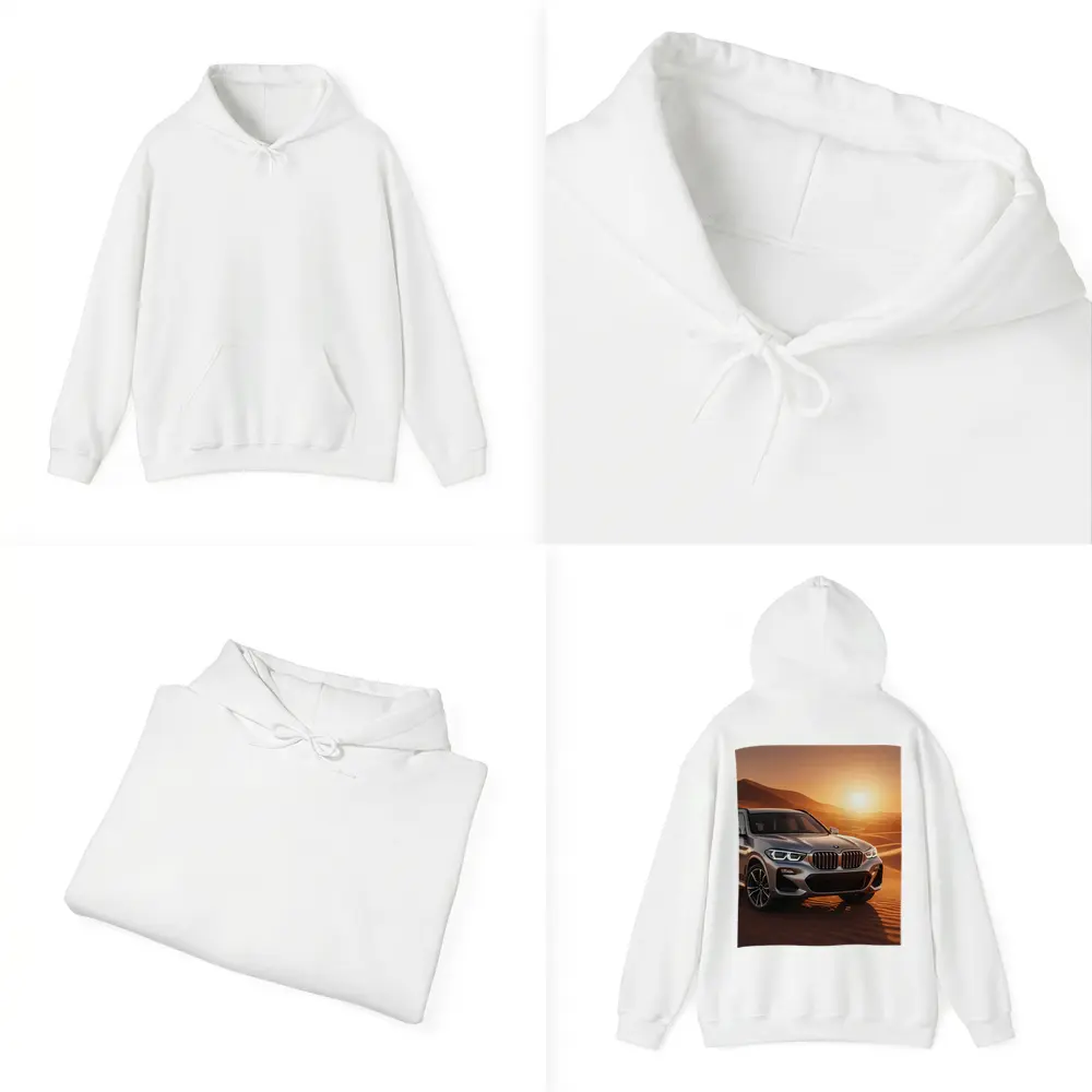 BMW X3 Silver SUV Desert Sunset – Hoodies