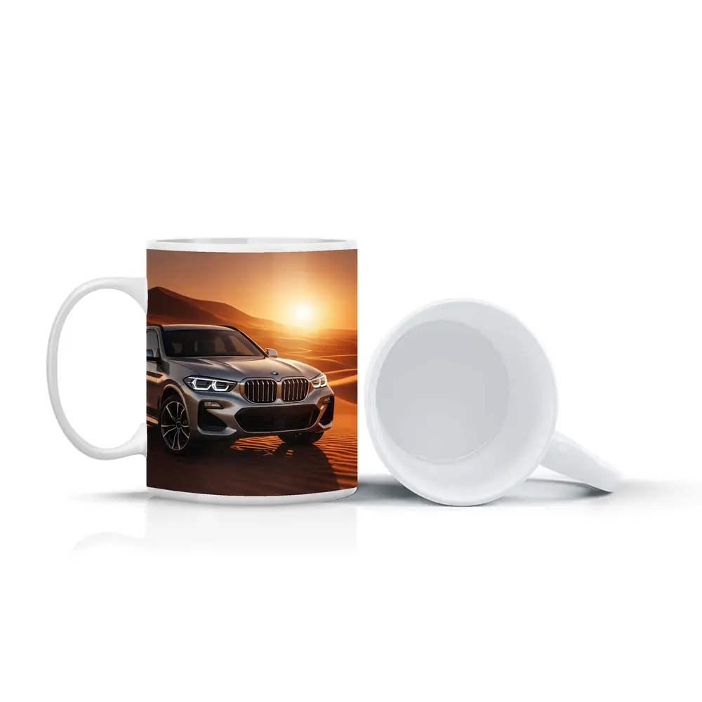 BMW X3 Silver SUV Desert Sunset – Mugs