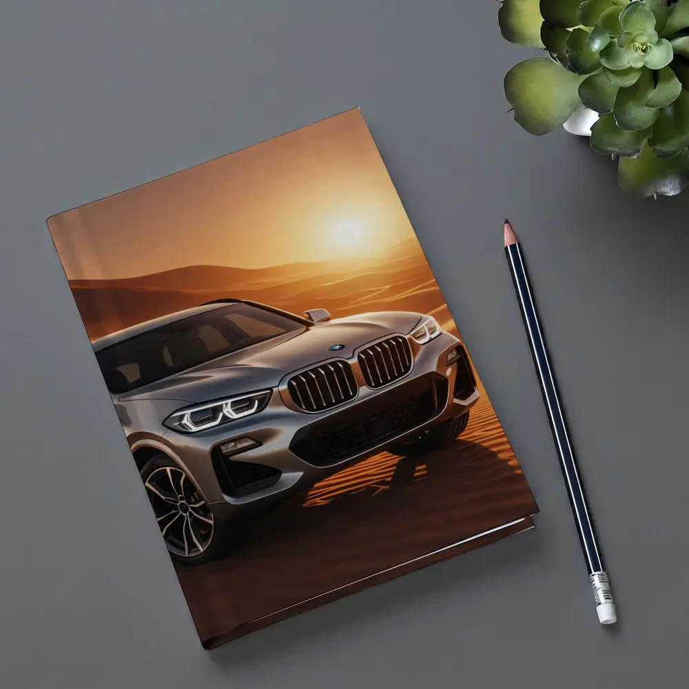 BMW X3 Silver SUV Desert Sunset – Notebooks