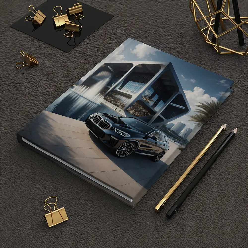 BMW X3 Black SUV Modern Architecture Fountain – Notebooks