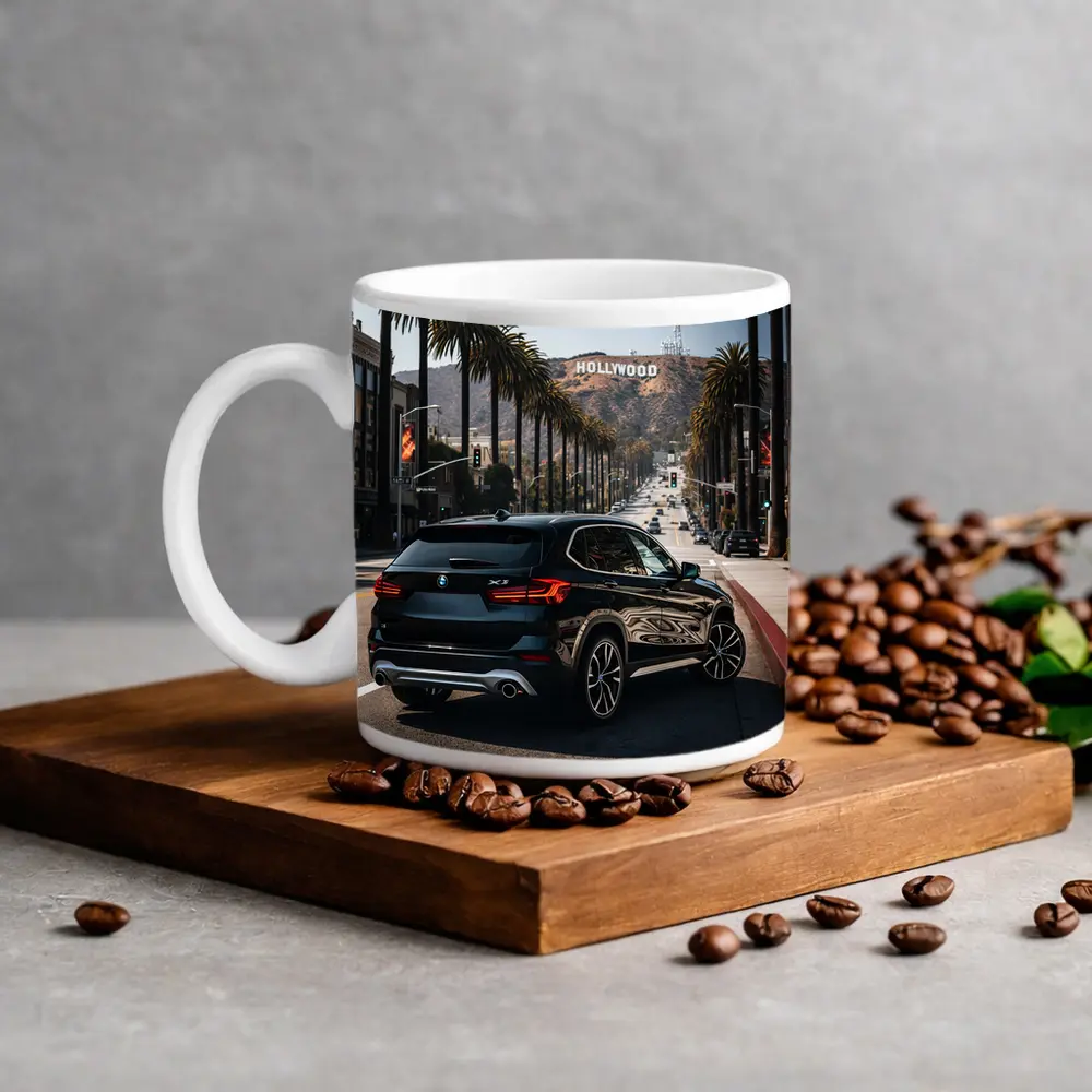BMW X3 Black SUV Hollywood Los Angeles – Mugs
