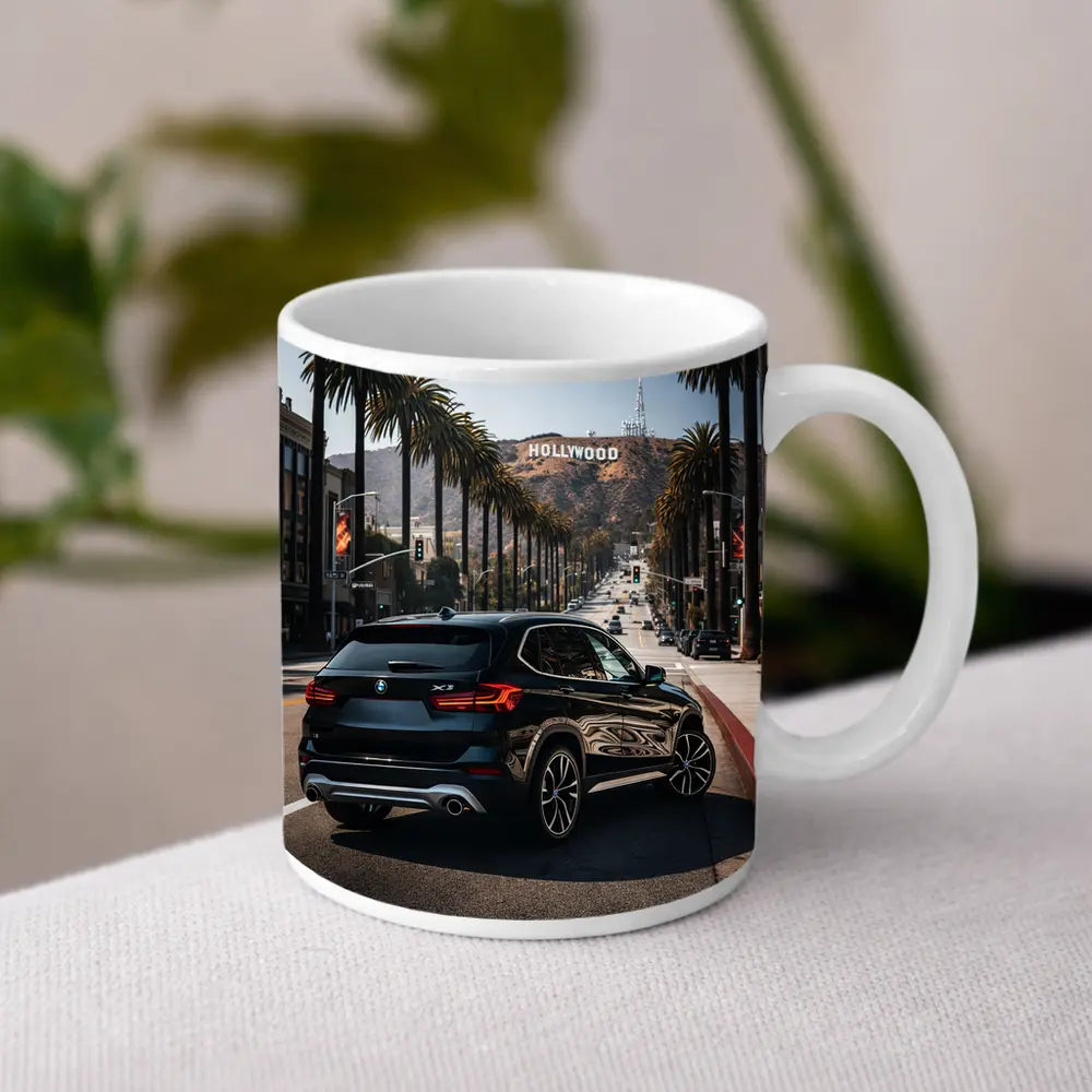 BMW X3 Black SUV Hollywood Los Angeles – Mugs