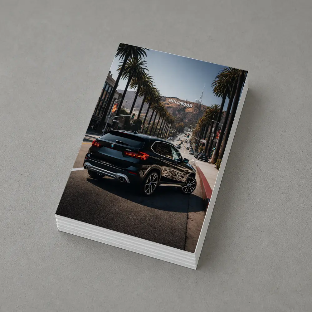 BMW X3 Black SUV Hollywood Los Angeles – Postcards
