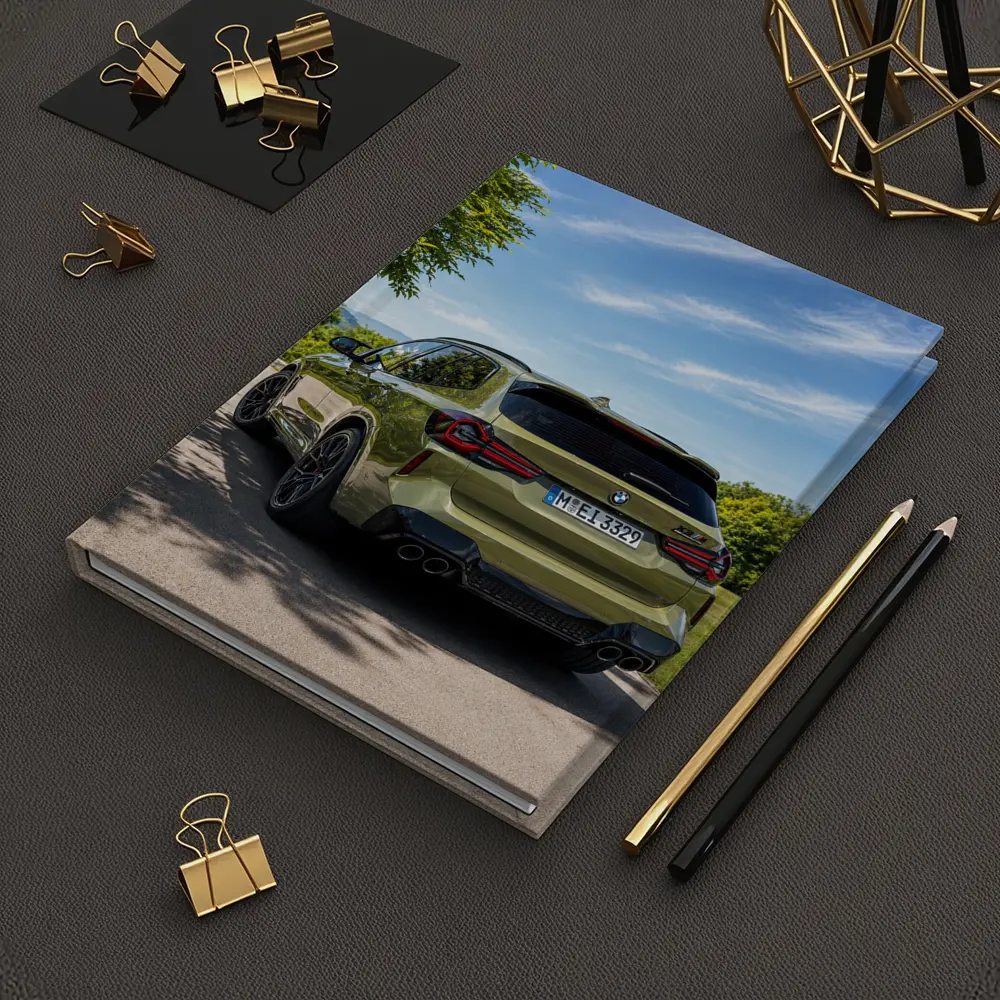 BMW X3 M Competition Olive Green Rear View – Notebooks