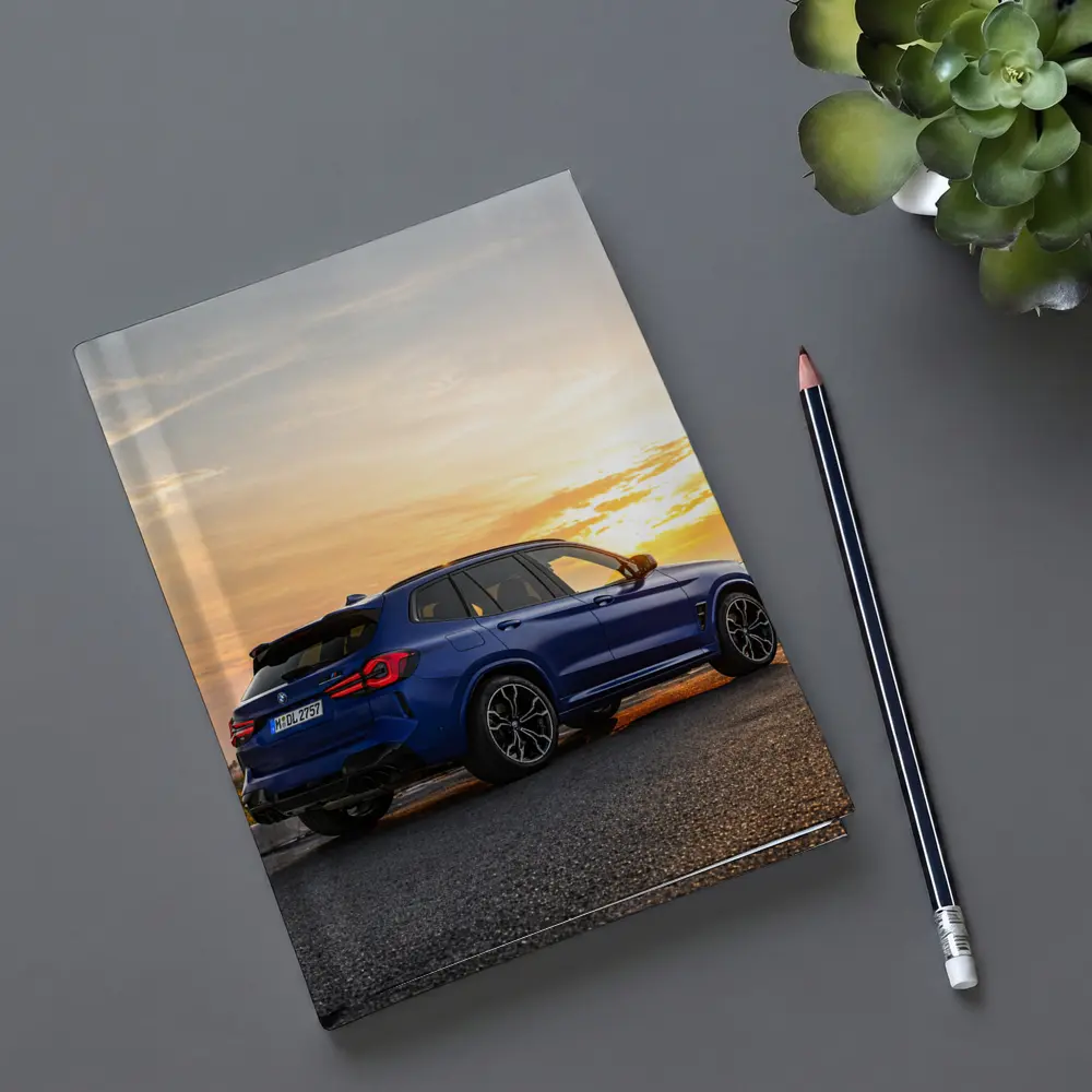 BMW X3 M Blue Sunset Rear View – Notebooks