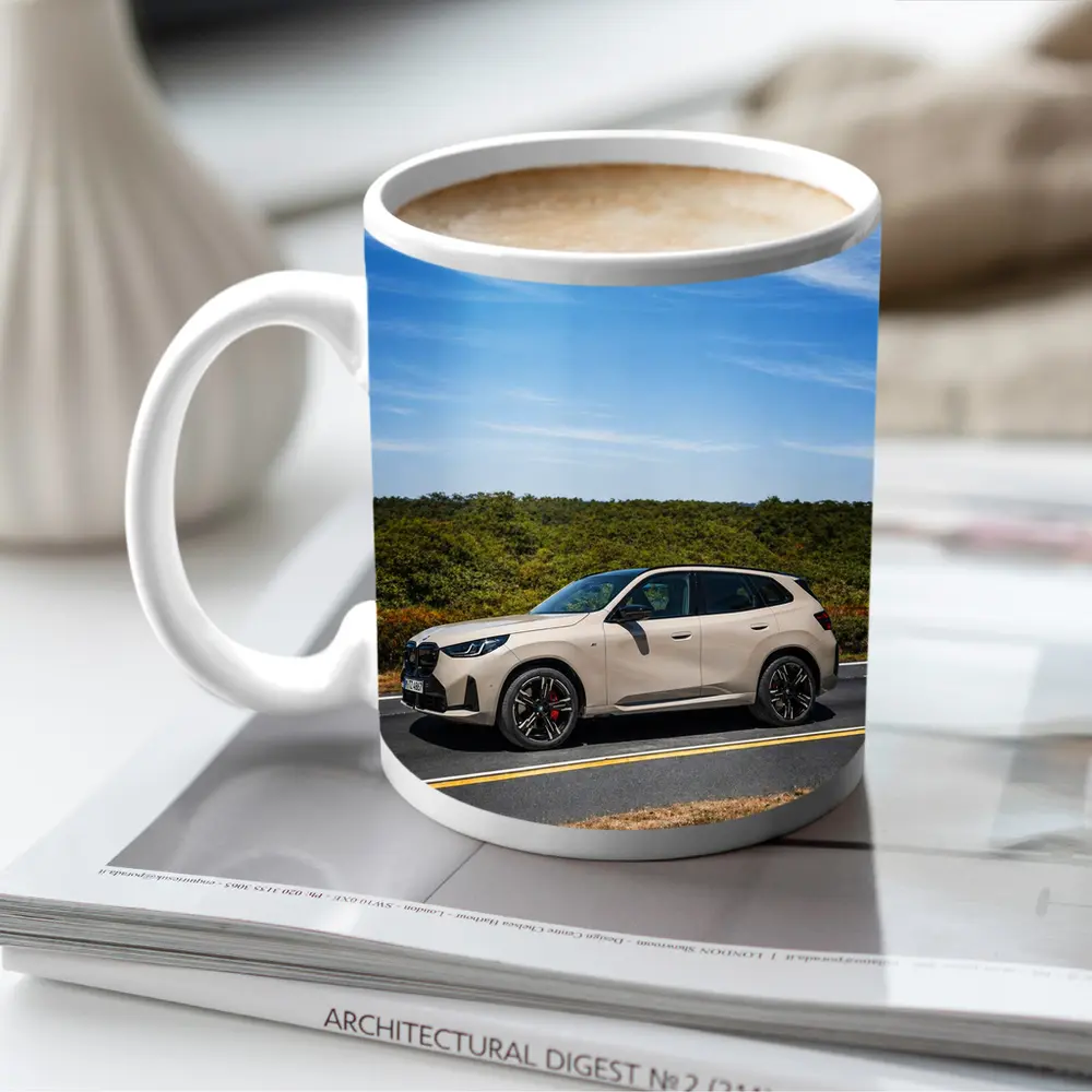 BMW X3 Beige SUV Open Road Drive – Mugs