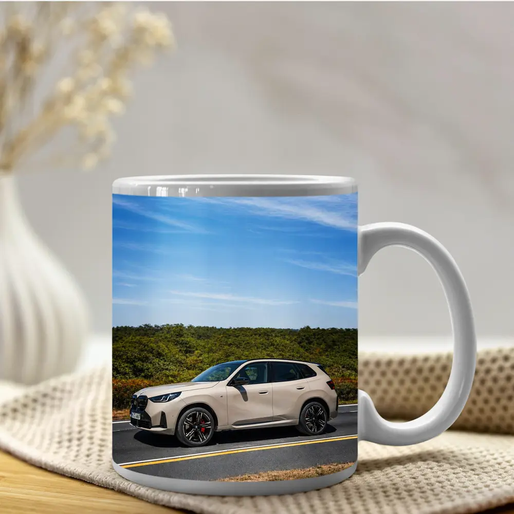 BMW X3 Beige SUV Open Road Drive – Mugs