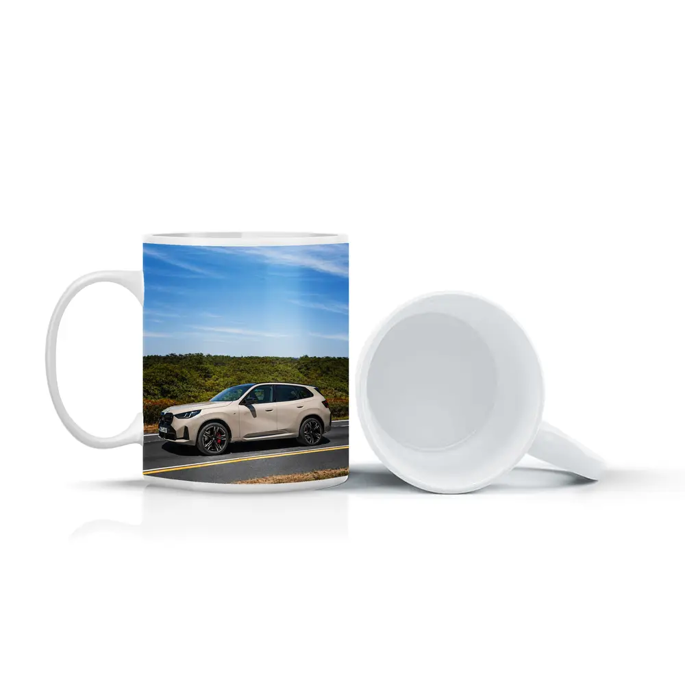BMW X3 Beige SUV Open Road Drive – Mugs