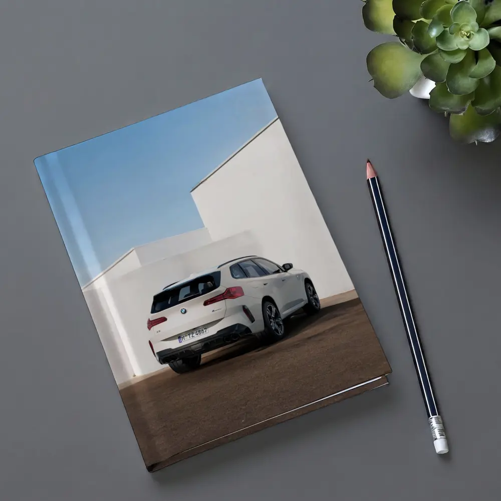 BMW X3 White SUV Minimal Architecture Background – Notebooks