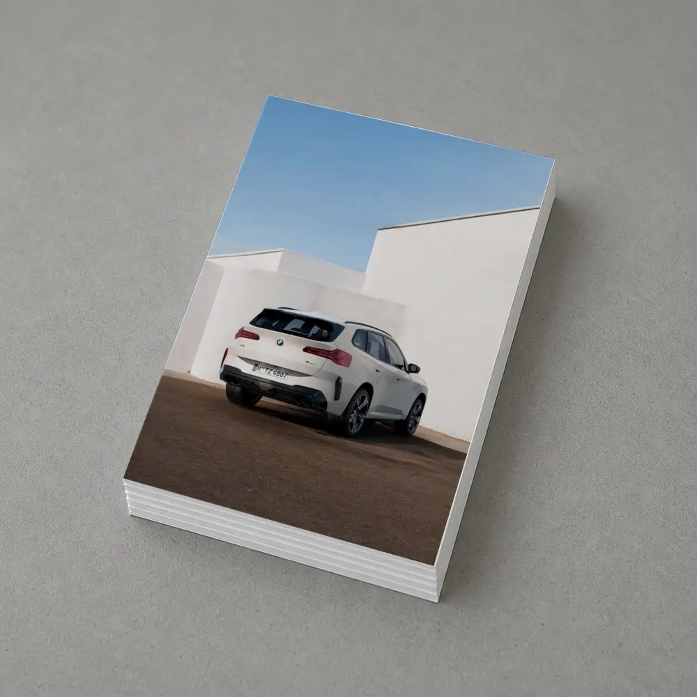 BMW X3 White SUV Minimal Architecture Background – Postcards