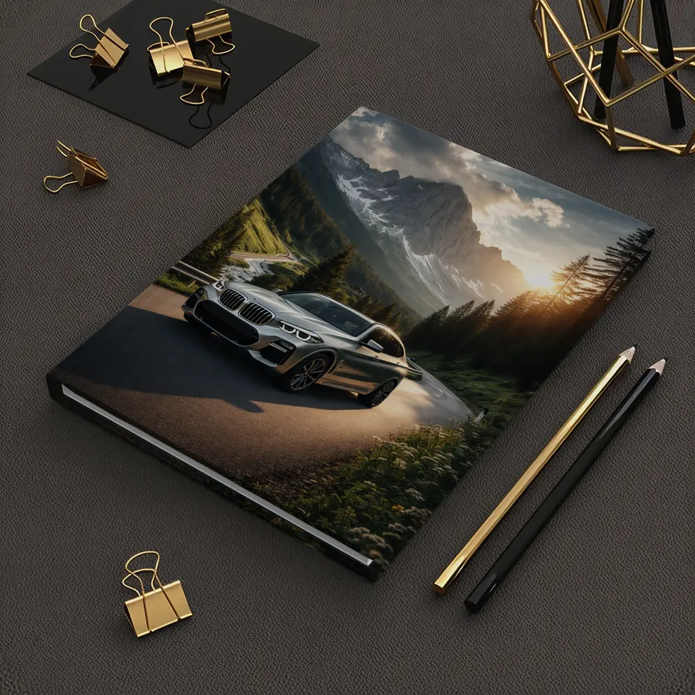 BMW X3 Silver SUV Mountain Road Drive – Notebooks