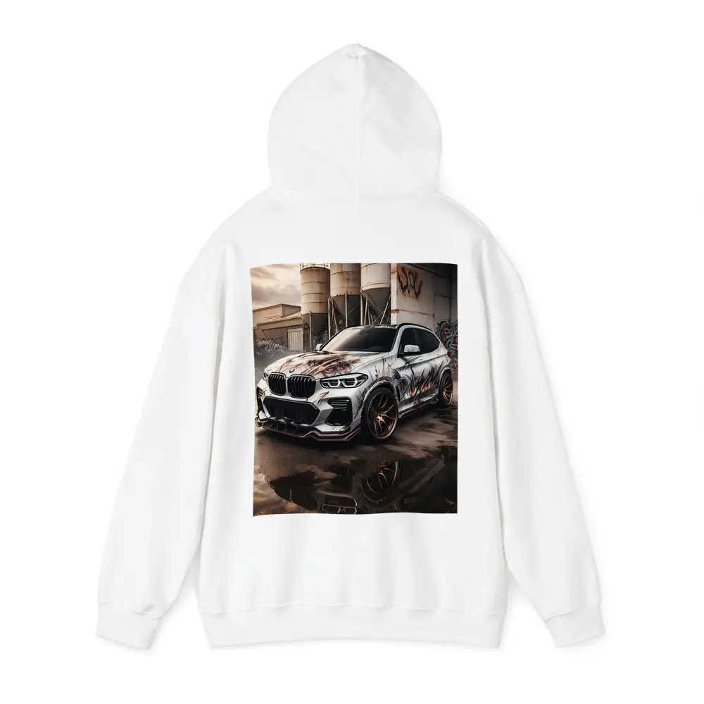 BMW X3 Custom Wrap Industrial Urban Setting – Hoodies