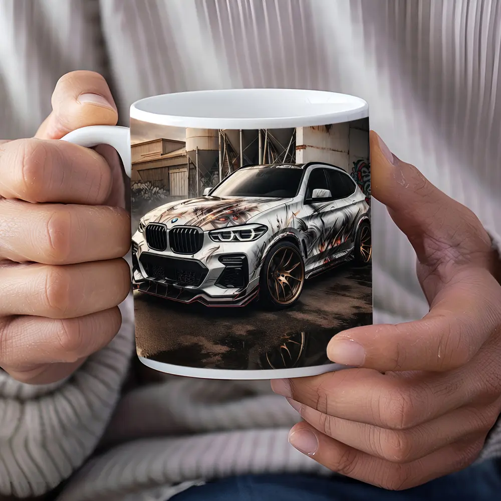 BMW X3 Custom Wrap Industrial Urban Setting – Mugs