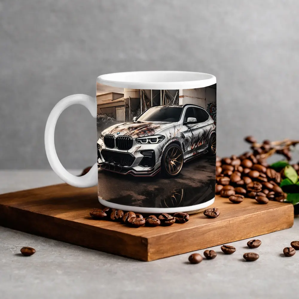 BMW X3 Custom Wrap Industrial Urban Setting – Mugs