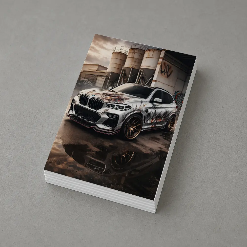 BMW X3 Custom Wrap Industrial Urban Setting – Postcards