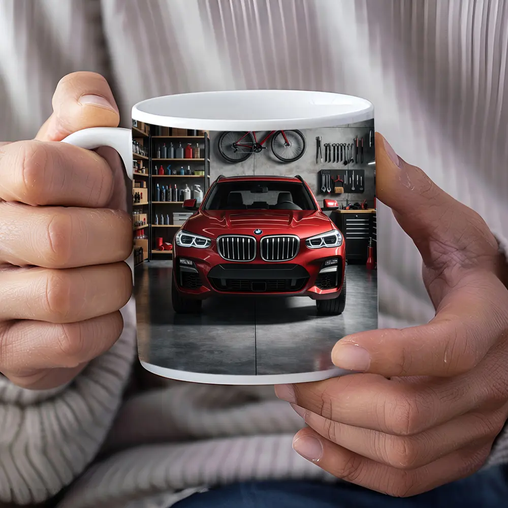 BMW X3 Red SUV Garage Workshop – Mugs