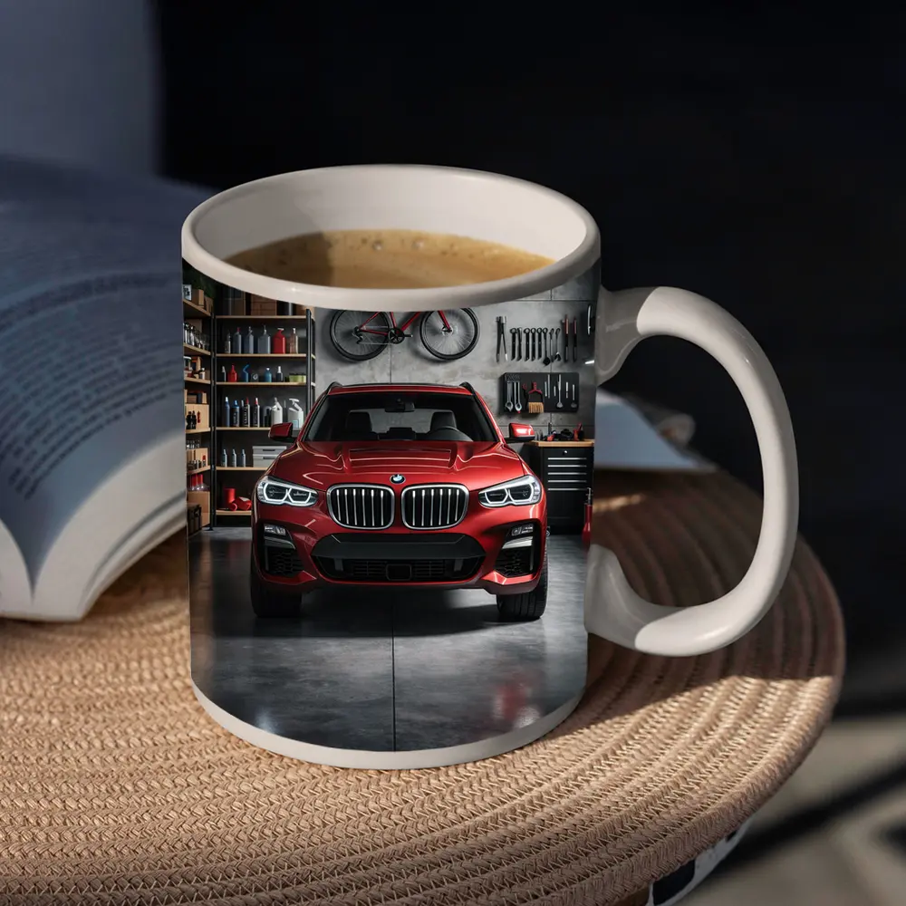 BMW X3 Red SUV Garage Workshop – Mugs