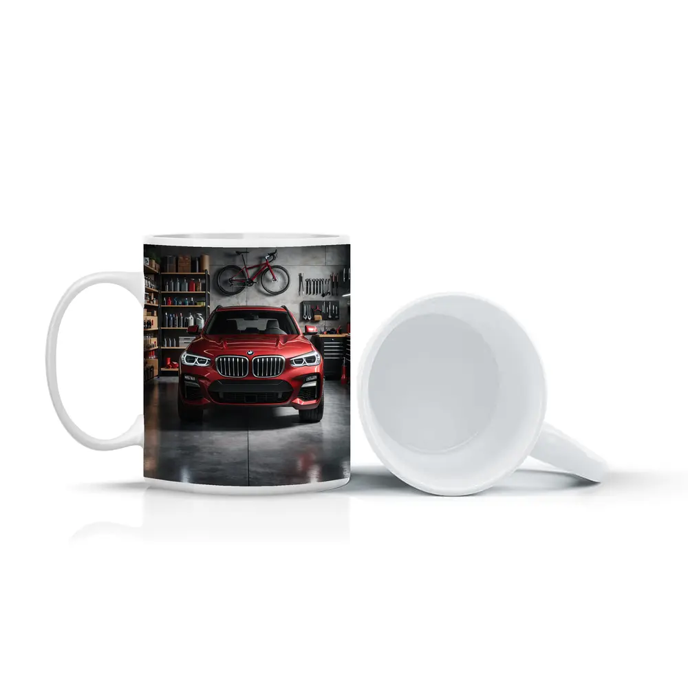 BMW X3 Red SUV Garage Workshop – Mugs