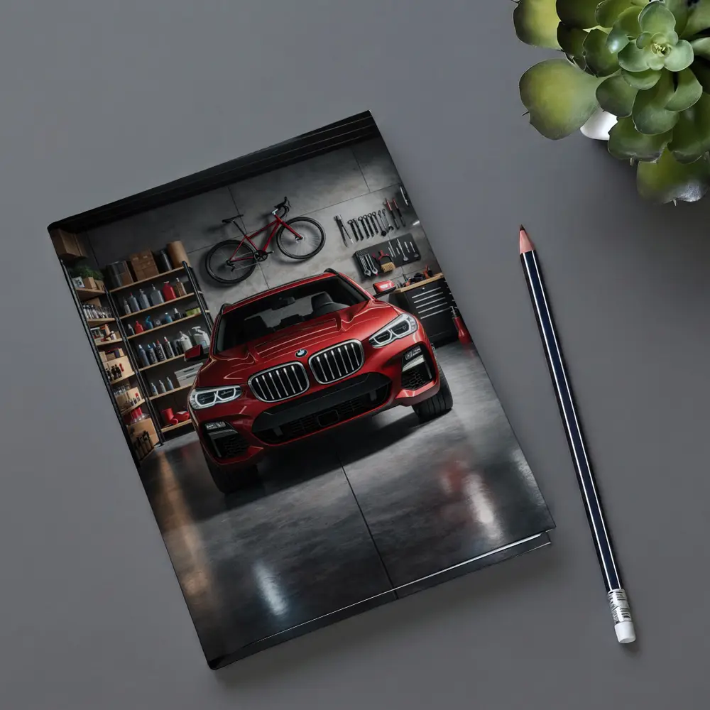 BMW X3 Red SUV Garage Workshop – Notebooks