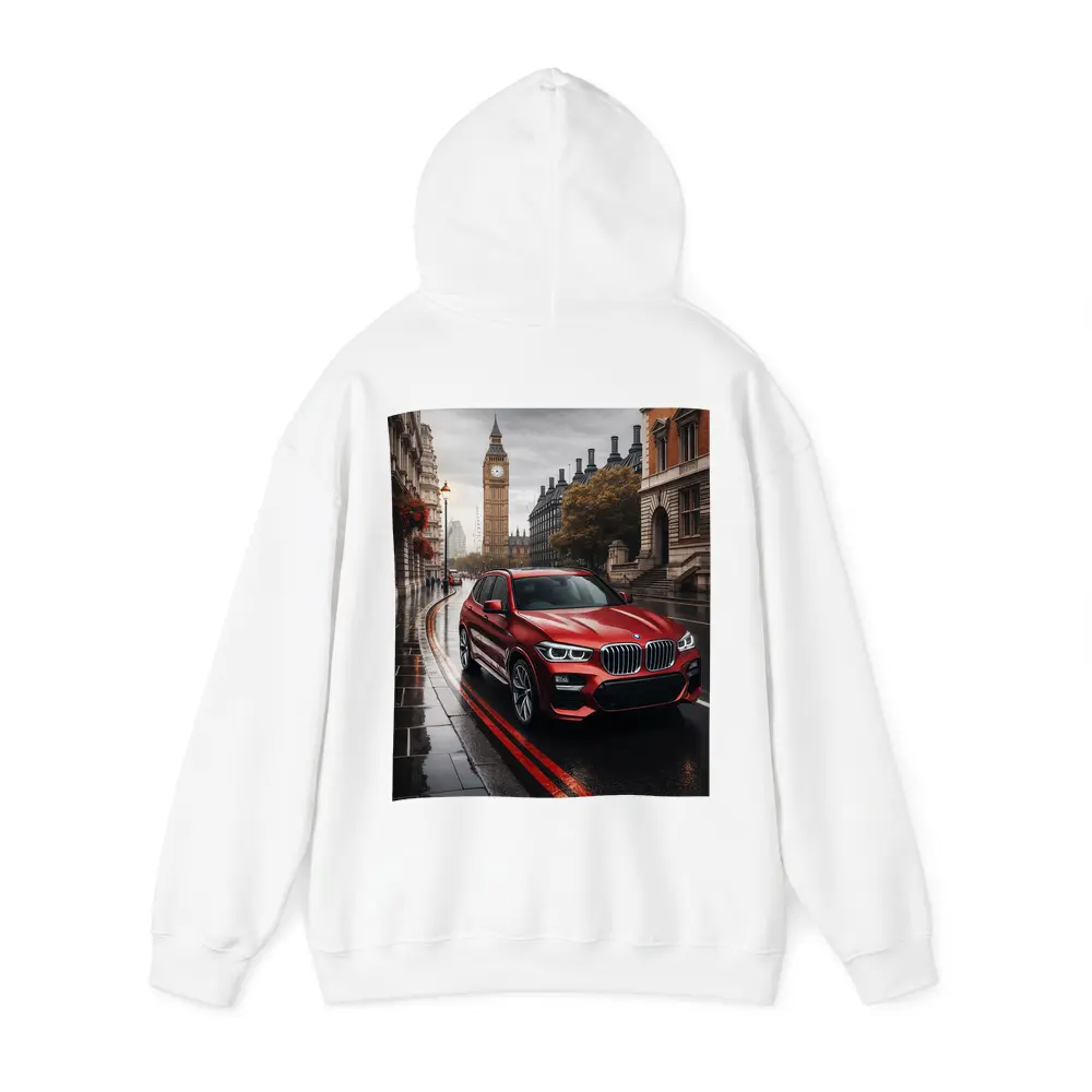 BMW X3 Red SUV London Streets – Hoodies