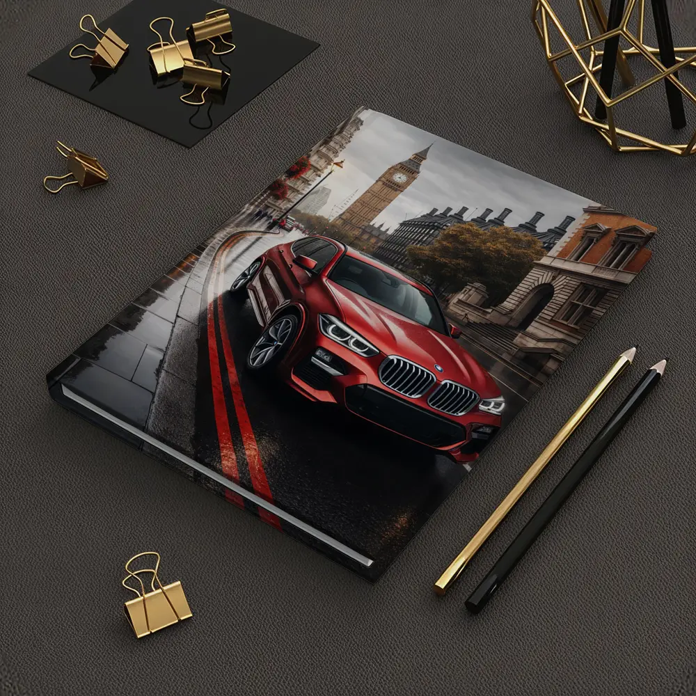 BMW X3 Red SUV London Streets – Notebooks