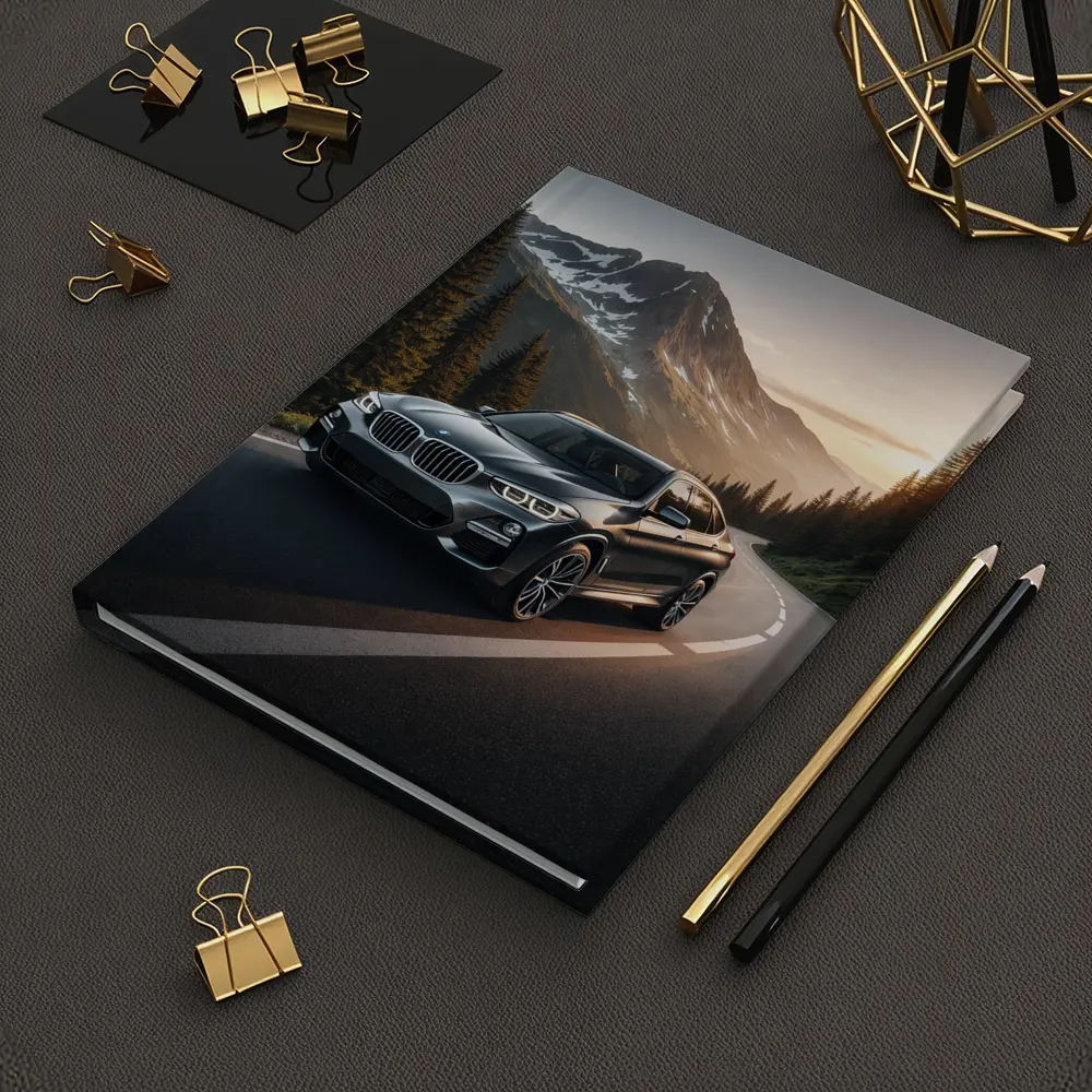 BMW X4 Dark Gray Mountain Road Sunset – Notebooks