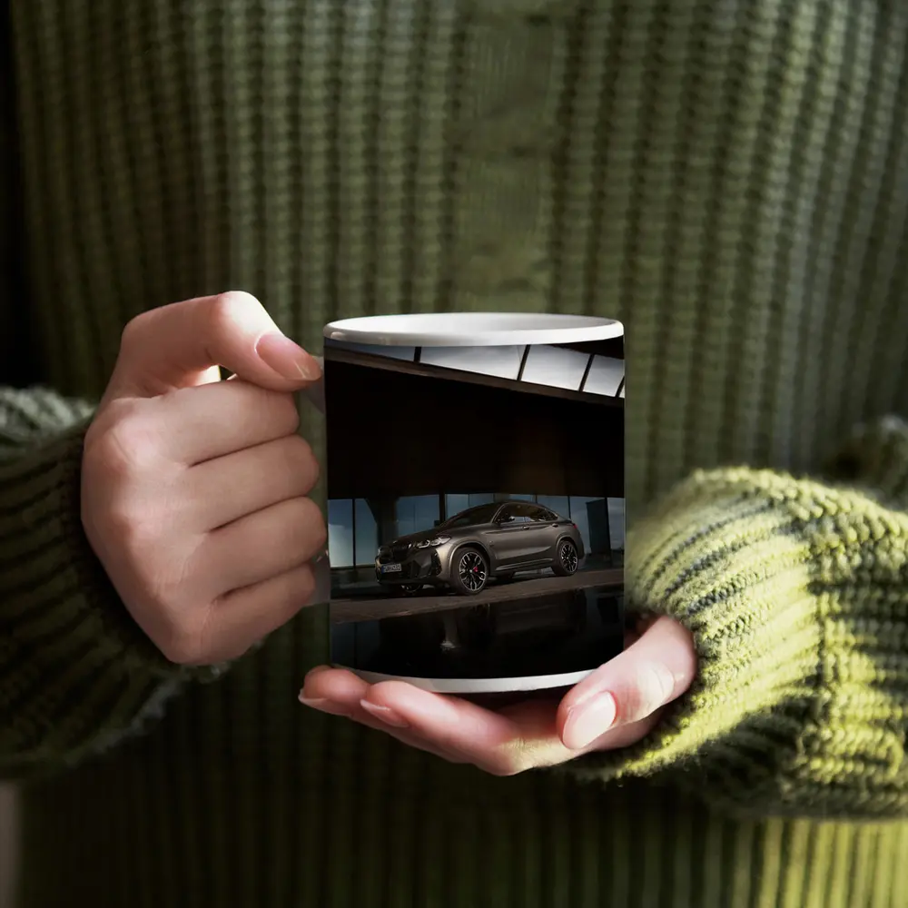 BMW X4 Dark Gray Urban Night Setting – Mugs