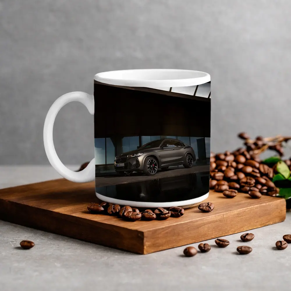 BMW X4 Dark Gray Urban Night Setting – Mugs