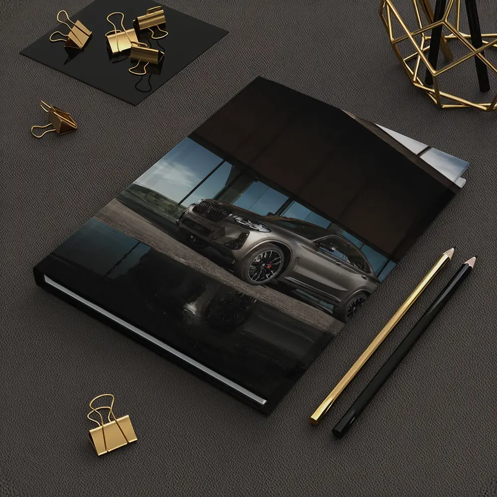 BMW X6M Matte Gray Modern Architecture Setting – Notebooks