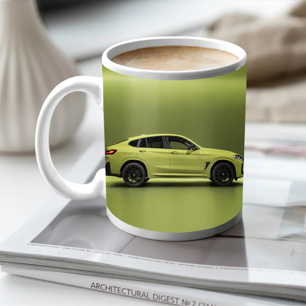 BMW X4 M Competition Green Studio Shot – Mugs