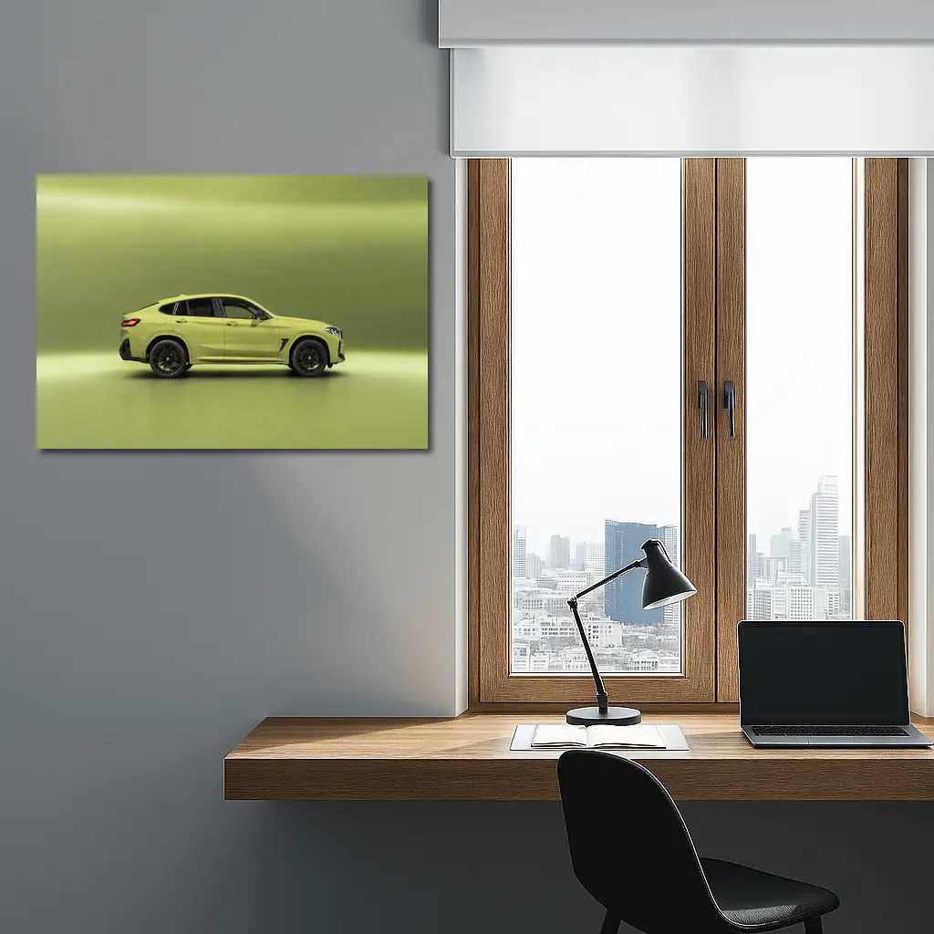 BMW X4 M Competition Green Studio Shot – Wall Art