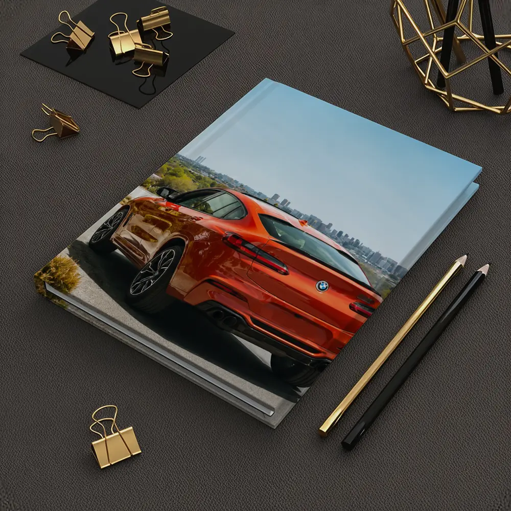BMW X4 M Orange Rear City Skyline – Notebooks