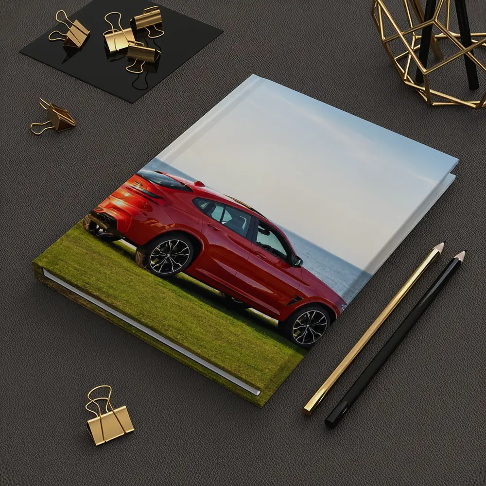 BMW X4 M Red Coastal Grass Scene – Notebooks