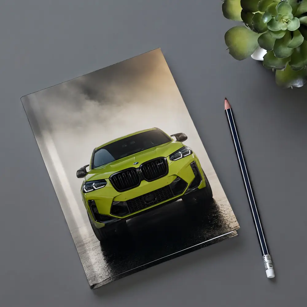 BMW X4 M Competition Yellow Smoke Background – Notebooks