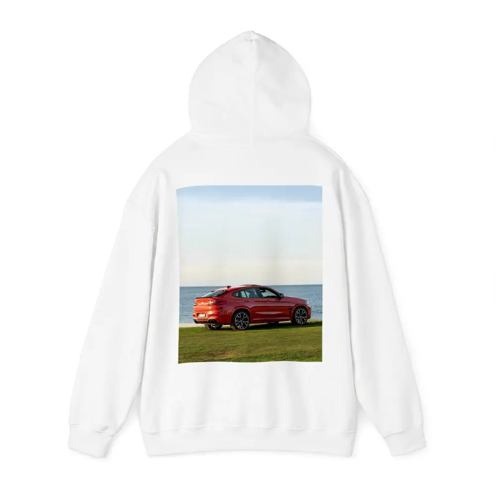 BMW X4 M Red Coastal Grass Setting – Hoodies
