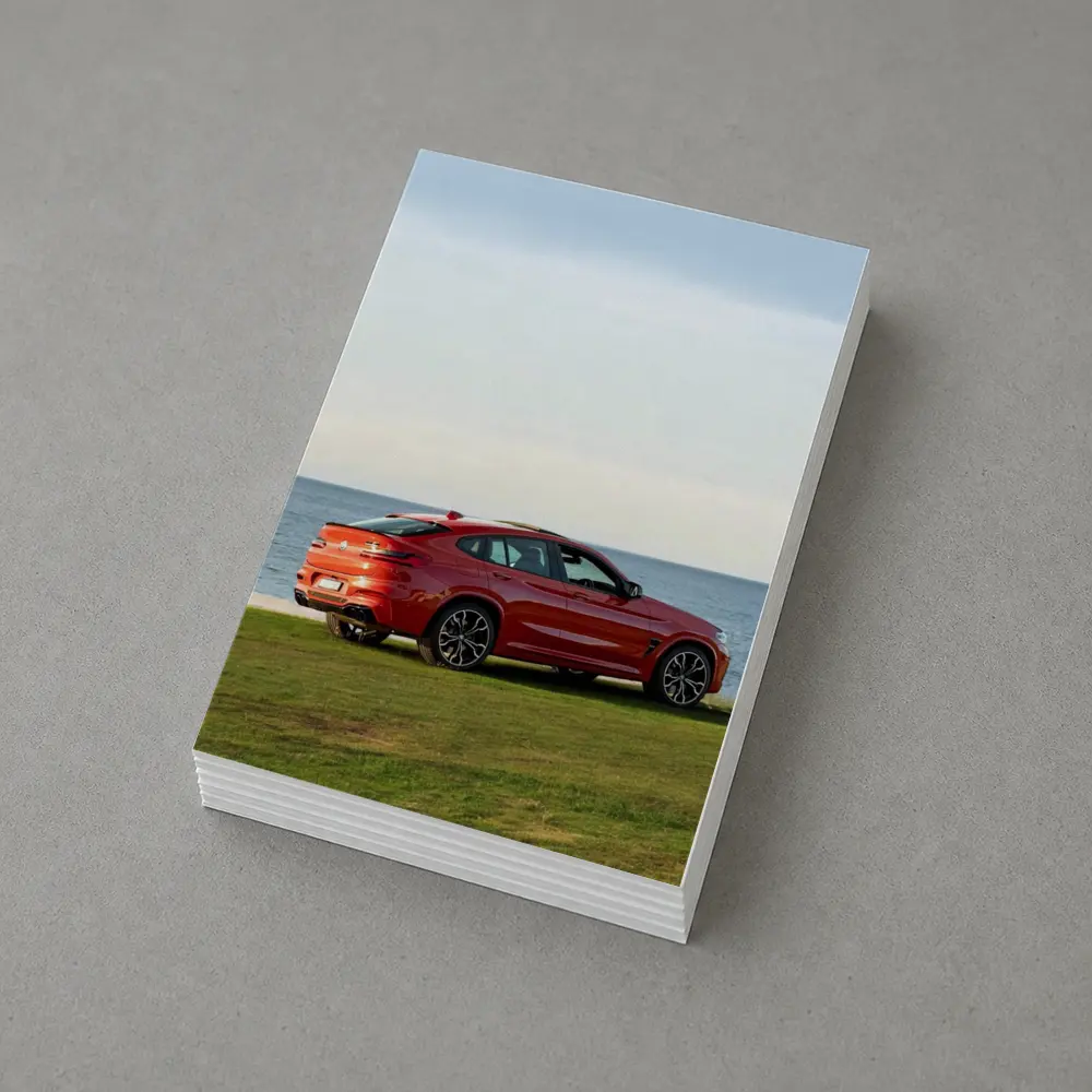 BMW X4 M Red Coastal Grass Setting – Postcards