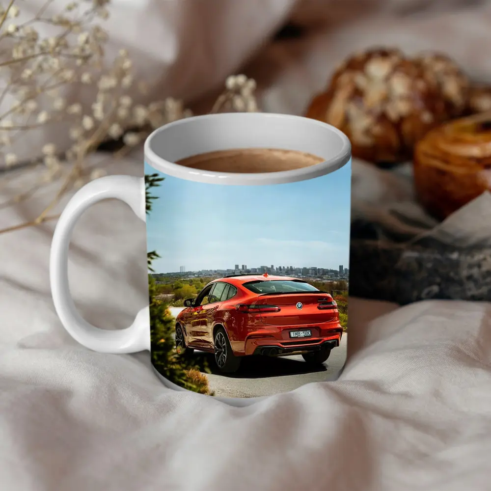 BMW X4 M Competition Orange City Backdrop – Mugs