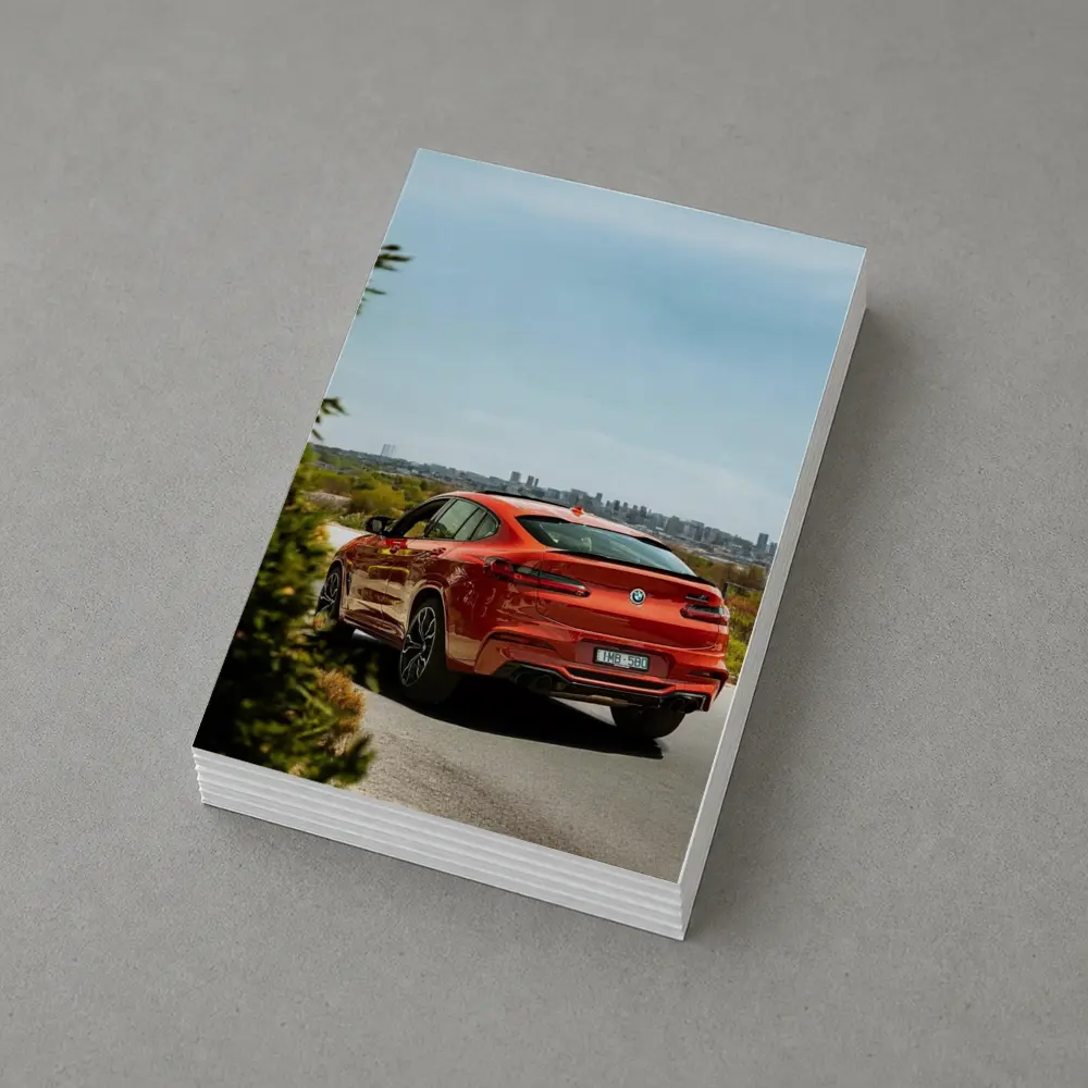 BMW X4 M Competition Orange City Backdrop – Postcards